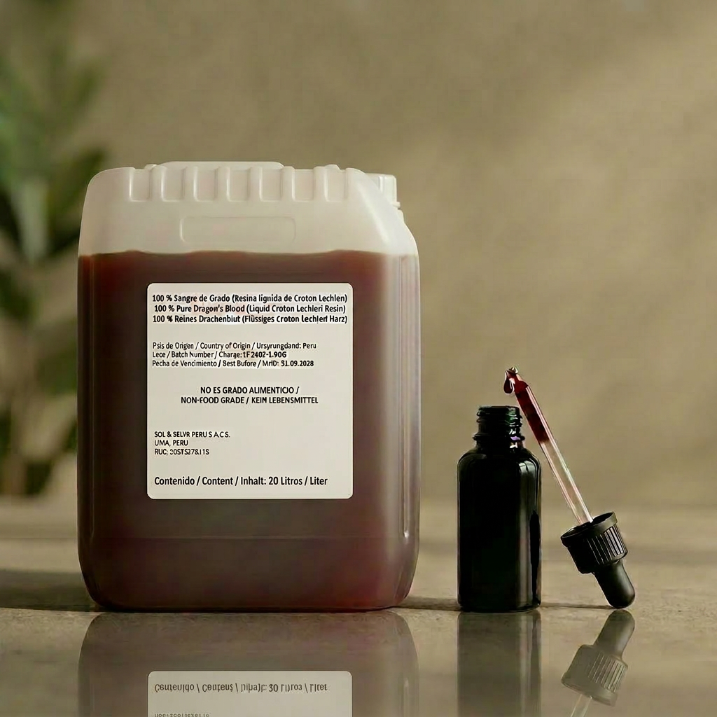 Dragon's Blood resin dripping from Croton Lechleri bark